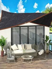 1 buah Kain Pelindung Matahari Tebal dan Tahan Lama, Lubang Tali Logam yang Diperkuat, Bahan Pelindung Teduh Tahan Air dan Bernapas, Cocok untuk Taman, Teras, dan Tanaman di Rumah Kaca - Jaring peneduh (dengan tali penarik) - View 3