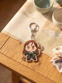 1pc/5pcs Fantasy Romance Novel Chibi Character Aesthetic Acrylic Keychains,Fantasy Romance Novel/Thorns & Roses Cute Q-Version Character Series Irregular Pattern Pendant,Backpack & Car Key Decoration,Gift For Fantasy Novel Readers & A-COTAR Fans - Multicolor - View 9