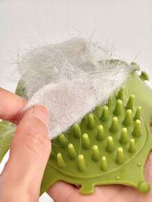 1pc Cat Scratching Massage Brush, Pet Cat Scratching Massage Brush, Kitten Grooming, Self-Cleaning Desktop, Dog And Cat Scratching Comb - Multicolor - View 4