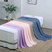 Pill-Resistant, Fade-Resistant, Breathable & Durable Beauty Salon Bed Head Hole Towel, With Opening For Body Massage And Physical Therapy - Multicolor - View 3