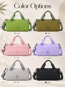 Women's Pilates Handbag, Lightweight Multi-Use Carry Yoga Bag With Top Handles, Adjustable Shoulder Strap, Front Pocket And Spacious Main Compartment, Stylish Crossbody Tote For Gym, Travel, Daily Commute, Weekend Outings And Fitness Use - Multicolor - View 10