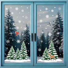 1 bộ nhãn dán trang trí họa tiết bông tuyết, cây thông Noel và chim, decal dán kính tĩnh điện Giáng sinh, sticker trang trí nhà cho tiệc lễ hội, decal dán kính DIY cho tiệc Giáng sinh, phụ kiện tạo không khí, đạo cụ chụp ảnh, phù hợp trang trí nhà Giáng sinh, trang trí cửa sổ tiệc lễ hội và cửa sổ cửa hàng - Nhiều màu - Xem 4