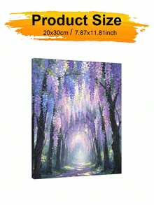 1 Set Wisteria Flower Path DIY Number Painting Kit, Art Oil Painting Set, Suitable For Adult Beginners, Bedroom Decor And Art Wall Decor, Holiday Gift - Sets - View 10