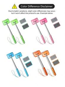 Multifunctional Car Rearview Mirror Rain Wiper & Cleaner, Portable Rearview Mirror Rain Remover, Universal Vehicle Windshield Cleaning Tool, Car Cleaning Accessory For All Cars - Multicolor - View 8