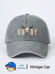 1 قبعة بيسبول مطبوعة HOWDY مغسولة، قبعة كلاسيكية عصرية ناعمة ماصة للعرق قابلة للتعديل خفيفة الوزن توفر حماية من الشمس متعددة الوظائف، مناسبة للرياضات الخارجية ومباريات كرة القدم والارتداء اليومي والحفلات والعطلات، هدية مثالية للأصدقاء والعائلة - قبعة بيسبول - مشاهدة 4