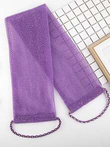 1pc Exfoliating Bath Towel, Long Mesh Back Scrubber With Handle, Elastic Body Scrubbing Towel, Quick-Dry Bath Cloth, Deep Cleaning Mesh Bath Cloth, Suitable For Back, Body, Shower, Spa, Home, Gym, Travel, Mother's Day, Father's Day Gift - Multicolor - View 16