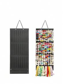 One Woolen Hair Accessory Storage Box - Large Capacity Hair Clip And Hair Bun Holder Storage - Suitable For Girls And Babies' Hair Accessories Storage - Hanging Decorative Storage Items For Children's Rooms - Storage Display Stand - Multicolor - View 12