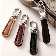 Detachable PU Leather Zipper Pull With Metal Hook, No Tools Required For Installation, Multiple Durable Colors Available, Suitable For Repairing Or Replacing Damaged, Missing Or Hard-To-Operate Zippers On Bags And Clothing, For Home And Travel Use - Multicolored - View 14