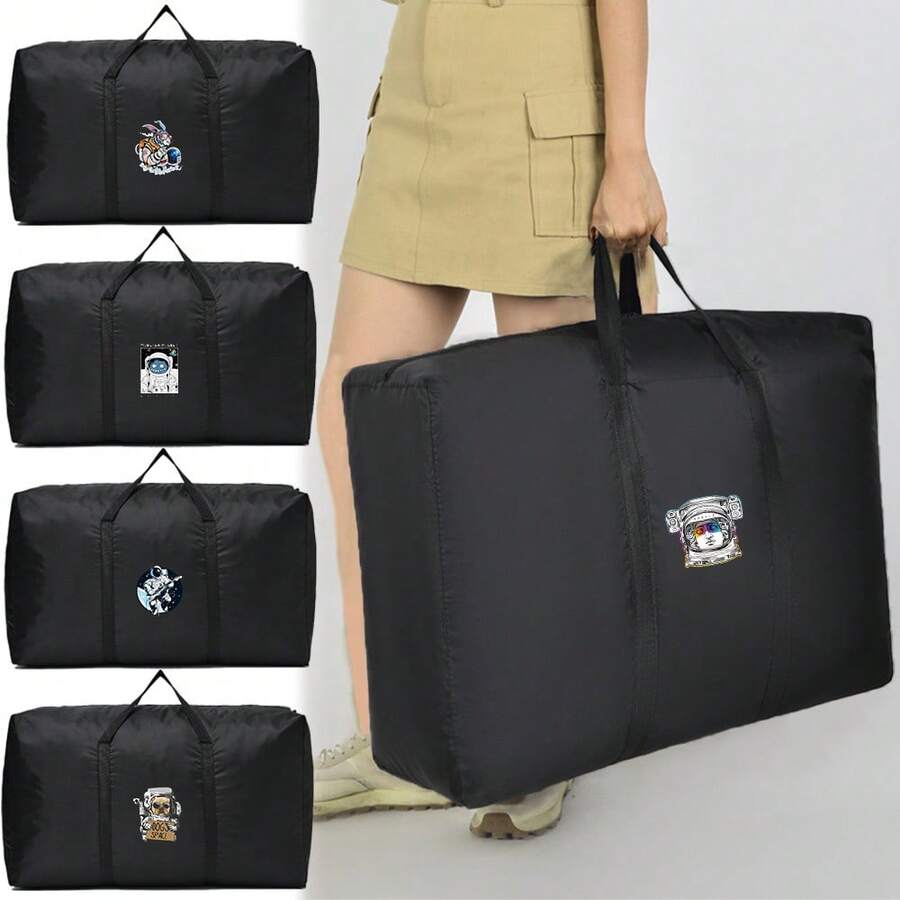 Large Storage Bag, Travel Handbag, Heavy-Duty Activity Bag With Handle, Foldable Clothing, Bedding, Mobile And Camping Luggage Storage Area, Personalized Design, Fashionable And Elegant - View 1