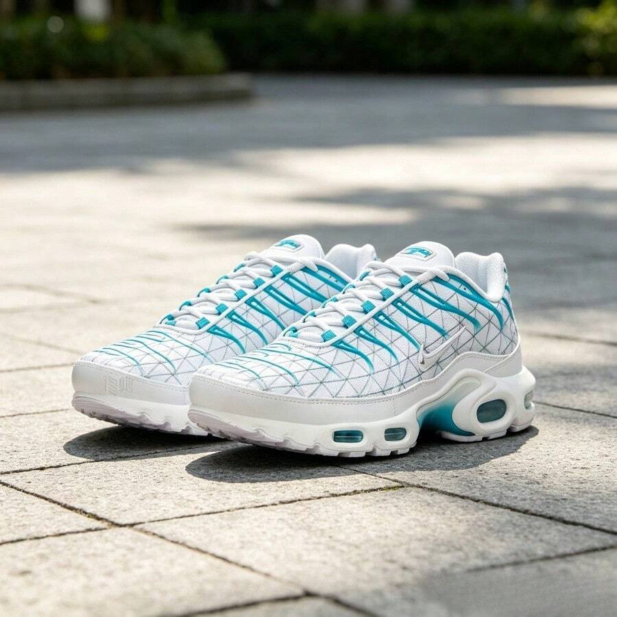 Nike Men Sneakers - White and Blue - View 1