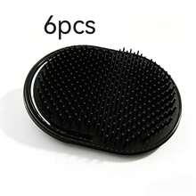 Men'S Large Back Hair Combs, Multi-Purpose Shampoo Brushes, Men'S Oval Brushes, Portable Beard Brushes, Random Landscape Art Collectible Card Gift Included - Multicolor - View 11