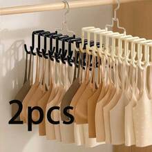 1/2pcs---Multifunctional 20-Hook Non-Slip Drying Rack – Ideal For Lingerie, Camisoles, And More (Home/Dorm/Student Use) - Multicolor - View 13