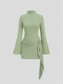 Women Down Coats - Mint Green - View 10