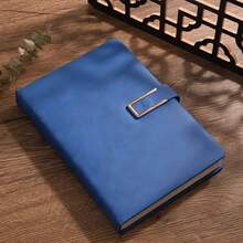 1pc Classic Vintage Notebook, A5 Size, PU Material, Personalized Soft Leather Cover, With Bookmark, Minimalist Portable, Suitable For Business Meetings, College Students, Love Diary, Study Supplies, Low-Key Luxury Notebook For Back To School, Christmas Gift - A5 - View 10