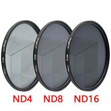 KnightX 3in1 ND4 ND8 ND16 Neutral Density Filter High Light Transmission Light Reduction Overexposure Prevention, Compatible With Cameras SLR Micro-Single Camera Filter, Lens Filter, Photography And Video Shooting - View 2