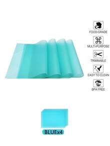 4pcs/8pcs Washable, Waterproof, Oil-Resistant Refrigerator Mats, Suitable For Fridge Shelves, Freezer, Cabinet Drawers, Home Kitchen Organization - Multicolor - View 16