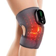 Hailicare Heated Knee Support Band With Smart LED Controller, Electric Knee Heating Pad, Adjustable Warm Knee Support Strap, Unisex, Suitable For Home, Office And Daily Comfort - Grey - View 7