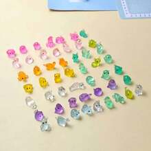 Resin Glow-In-The-Dark Small Animals, Handmade DIY Landscape Decor, Random Color, No Electricity Required, Suitable For Garden, Party, Micro Landscape, Pond, Dollhouse Decoration And Other Holiday Occasions, Random Style, Christmas Filler - Multicolor - View 3