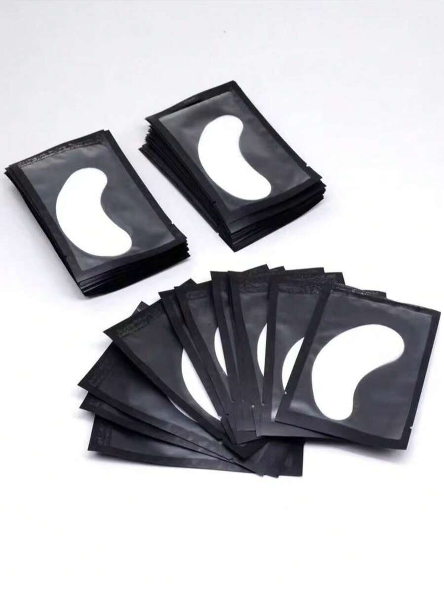 10 Pairs Hydrogel Eyelash Extension Eye Patches Professional Under Eye Pads Eyelid Pads Makeup Tools - Black - View 1