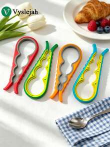 Vyslejah Bottle Opener Tool, Suitable For Weak Hands, Elderly With Arthritis, 5-In-1 Multi-Function Bottle Opener Cap Opener For Arthritis Hands, Non-Slip Rubber Grip Pad - Multi-color - View 2