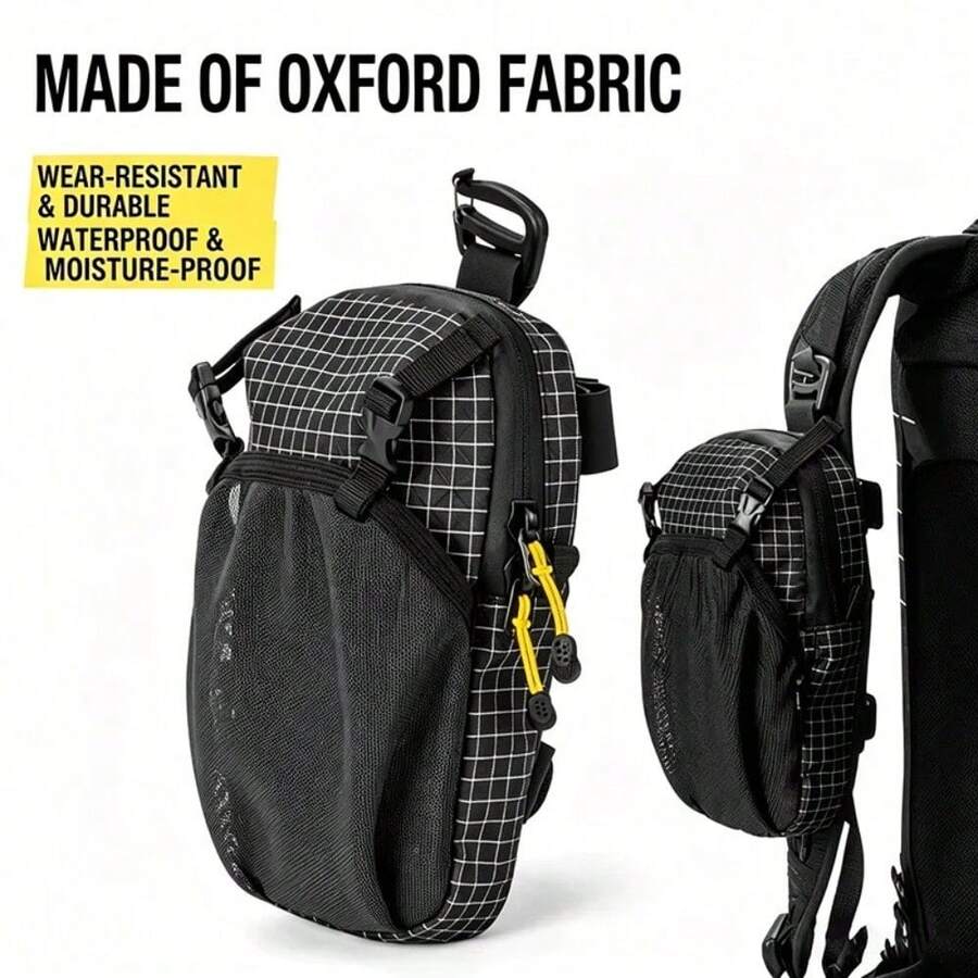 Tas Ransel dengan Tali Bahu, Kantong Penyimpanan Ponsel, Tas Tali Bahu Tahan Air, Cocok untuk Olahraga, Mendaki, Berkemah, Ringan - MultiWarna - View 1