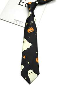 1pc Animal Pattern Funny Tie For Men & Women Suitable For Party Casual Street Daily Wear - Multicolor - View 7