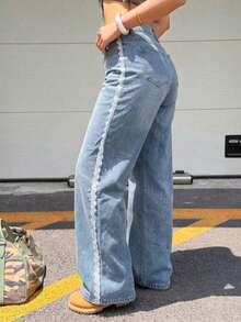 Women Jeans - Light Blue - View 5