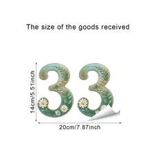 1pc 0-9 Number Trash Can Stickers, Suitable For Door Number, Gift Box Number, Various Occasions, Table, Glass, Plastic, Bottle, Cup, Beverage Bottle Stickers, Trash Can Numbering - Digital Stickers - View 15