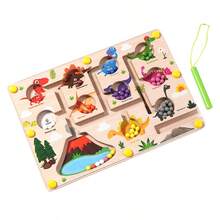 Dinosaur & Ice Cream Maze Ball Toy, Children Color Number Sorting Counting Matching Board, Pen Grip Control Training, Develop Focus And Hand-Eye Coordination - Multicolor - View 7