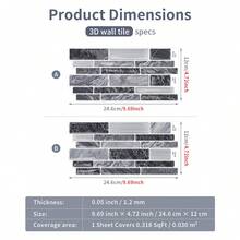 Realistic Stone Pattern On 3D Wall Panels, With A Three-Dimensional Texture Of 9.69 "* 4.72", Flexible Vinyl Tile Decals, And Self-Adhesive Interior Decoration For Kitchens, Bathrooms, And Corridors - B - View 5