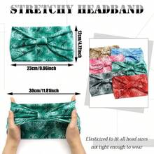 Băng đô phong cách Boho bản rộng, dày, chống trượt (2 gói) – Băng đô mềm, co giãn, thấm mồ hôi cho nữ (Một size phù hợp với tất cả) - Nhiều màu - Xem 7