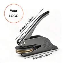1 PC Custom Monogram Wedding Embosser -Custom Wedding Embosser Stamp,Personalized Embosser Stamp, Wedding Envelop Embosser, Napkin Embosser - Black - View 10