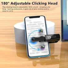 Clicker Automático Recargable 2026, Gatillo Inteligente para Celular, Simulador de Toques Rápidos Portátil, Accesorio para Selfies, Me Gusta en Vivos y Recompensas de Compras - Negro 1 ud. - Ver 4
