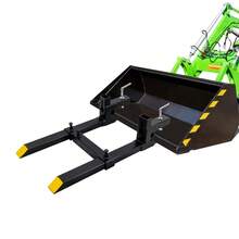 Heavy Duty Clamp-On Pallet Forks For Tractor Skid Steer Loader, Quick Attach Debris Forks - Black - View 3