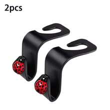 2 móc treo đồ tựa lưng ghế ô tô hình bọ rùa cho nữ, thiết kế bọ rùa dễ thương, tùy chọn màu đỏ và hồng, dùng treo túi mua sắm và ô, phụ kiện nội thất ô tô đa năng cho xe sedan và SUV - Móc treo ghế ô tô hình bọ rùa - Xem 3
