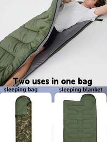 1pc Lightweight All-Season Camping Sleeping Bag - Warm Envelope Design, Lightweight And Compact, Drawstring Closure, Durable Nylon Material, Outdoor Adult Sleeping Bag For Winter Cold Protection, Camping And Hiking Sleeping Bag, Rectangular Shape Suitable For Outdoor Travel And Hiking, Camping Accessories, Hiking Gear, Modern Camping Equipment, Compact Storage Bag - Multicolor - View 9