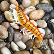 ANFS 1pc 3D Hybrid Shrimp Glow-In-The-Dark Squid Jig Fishing Lure Umpan Pancing Sotong - Multicolor - View 12