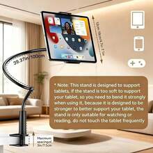 1 Set, 360° Universal Flexible Gooseneck Phone Holder, Slouchy Tablet Stand, Stable Anti-Shake Adjustable Angle, Suitable For Watching Movies, Office Work, Learning, Suitable For Bedside And Desktop Use, Office Support, Bedside Accessories, Phone And Tablet Holder Accessories - Multiple Styles - View 4