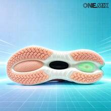 ONEMIX 2026 新款男士時尚運動休閒跑步鞋，舒適吸震輕量透氣網布慢跑鞋，馬拉松訓練健身運動鞋，戶外徒步防滑男鞋，日常走路休閒男士運動鞋，氧氣太空氣泡中底科技吸震輕量彈性運動鞋，中性款 - 珐瑯粉 - 查看 7