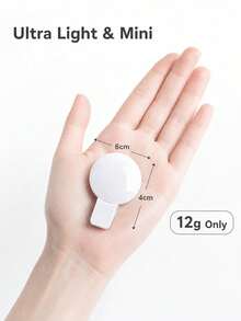 Mini Portable Clip-On Selfie Fill Light, 3 Lighting Modes, Rechargeable, Phone Beauty Fill Light, Live Streaming Fill Light, Low Light Photography Accessory, Pocket Phone Light, 150mAh - one-size - View 5