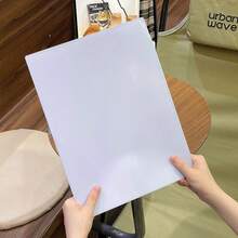 5pcs Vibrant Gradient L-Shaped Folders, Durable Material, Large Capacity Exam Paper Organizer, Suitable For School Supplies, Office And Home - Multi-color - View 3