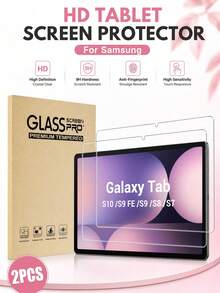 2 Packs Tablet Tempered Glass Screen Protector For Galaxy Tab S9 11-Inch 2023 / S8 11-Inch 2022 / S7 11-Inch 2020, 9H Hardness HD Screen Protector Film, For Galaxy -X710/X700/T870 Model Tablet Accessories - White - View 13