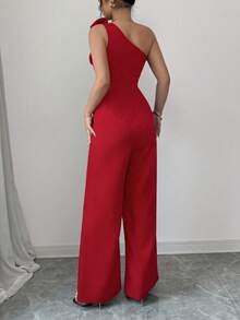 Women Jumpsuits - Red - View 2