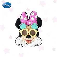 Monogram Disney Official Mickey & Minnie Summer Style Silicone Fridge Magnet, Cartoon Character Refrigerator Sticker, Kitchen Cabinet Decor, Collectible Home Halloween Christmas Gift Teens Adults 1 Pc - 1PC - View 3
