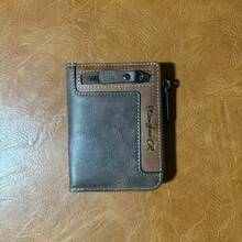 1 Pieza Nueva Cartera Multifunción Estilo Retro, Billetera de Moda para Hombre, Portador de Tarjetas Versátil para Jóvenes Estudiantes, Excelente Regalo para Hombres Jóvenes, Cartera Mini, Monedero, Cartera de Hombre, Cartera, Cartera Pequeña - Marrón Mocha - Ver 10