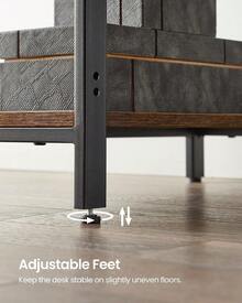 Home Office Desks - Coffee Brown - View 6