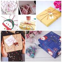 196 Inch Red & White Striped Party Decoration Rope, Suitable For Crafts, Floral Arrangements, Christmas, Gift Wrapping, Valentine's Day, Weddings, Birthday Parties And Baking Packaging - Multicolor - View 7