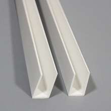 10 thanh nẹp rãnh chữ U bằng PVC, thanh dẫn hướng DIY, dải viền kính bể cá, có thể dùng làm ray trượt ngăn kéo DIY, rãnh lưu trữ - 10 cái [50cm/19.69inch] - Xem 4