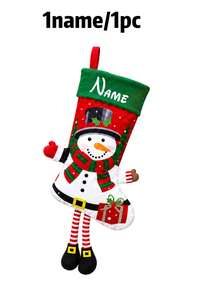 Custom Name Long Leg Christmas Stocking, Festive Fireplace Mantel Gift Sock, Personalized Xmas Tree Hanging Decor, Cute Holiday Decoration, Customized Seasonal Keepsake, Customizable Christmas Gift For Home, Home Christmas Decorations - Multicolor - View 26