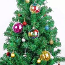 10pcs Clear Fillable Plastic Christmas Balls, Transparent Hollow Acrylic DIY Handmade Decoration Balls, Reusable Hanging Ornaments For Christmas Tree, Suitable For Holiday Home Wedding Party Decoration - Clear - View 2